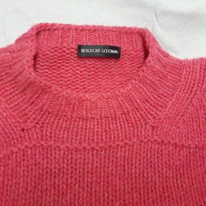 Bergdorf Goodman 100% Lambswool Sweater made in Italy size EU 48